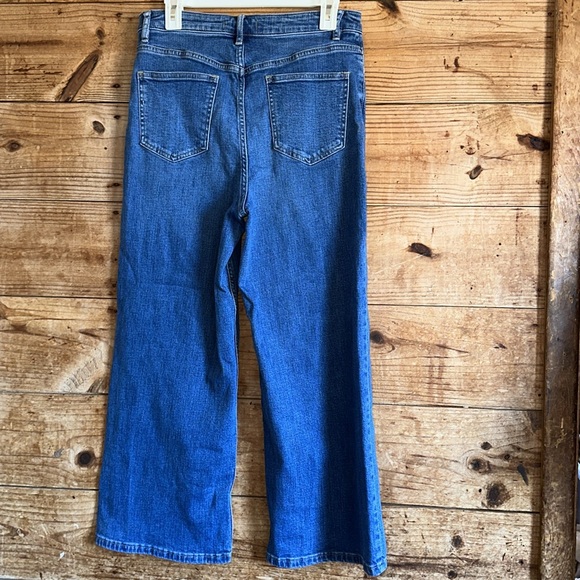 Free People Wales Wide Leg Jean in Blue - Picture 5 of 15